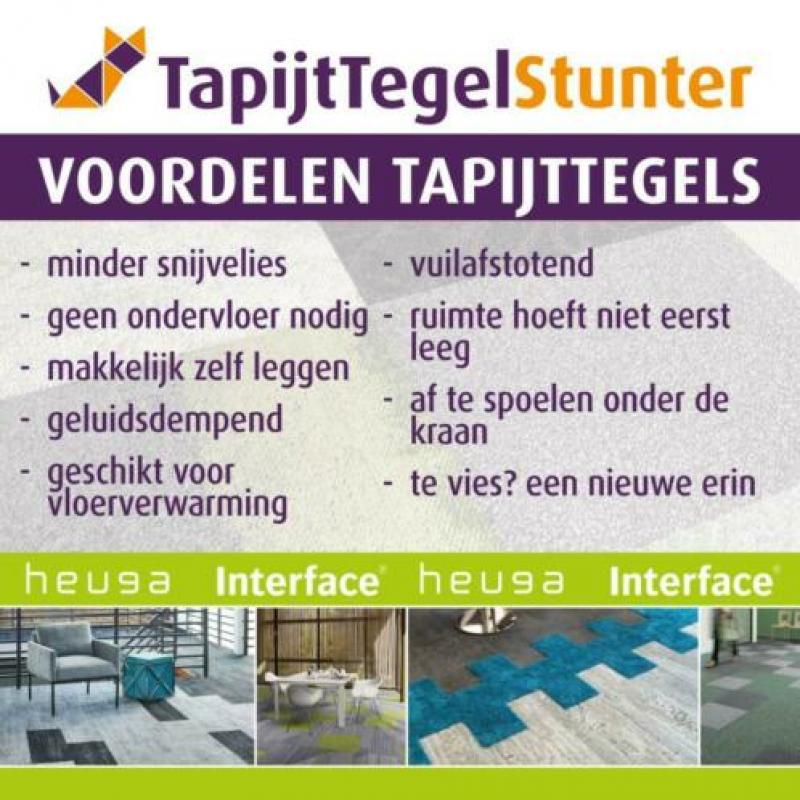 OUTLET LAATSTE VOORRAAD Heuga WOLLEN Tapijttegels