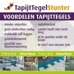 Outlet Tapijttegels A-Keus Restpartijen Heuga & Interface