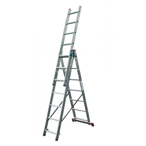 Vouwladder 3x7 treden 5,10m. *NIEUW*