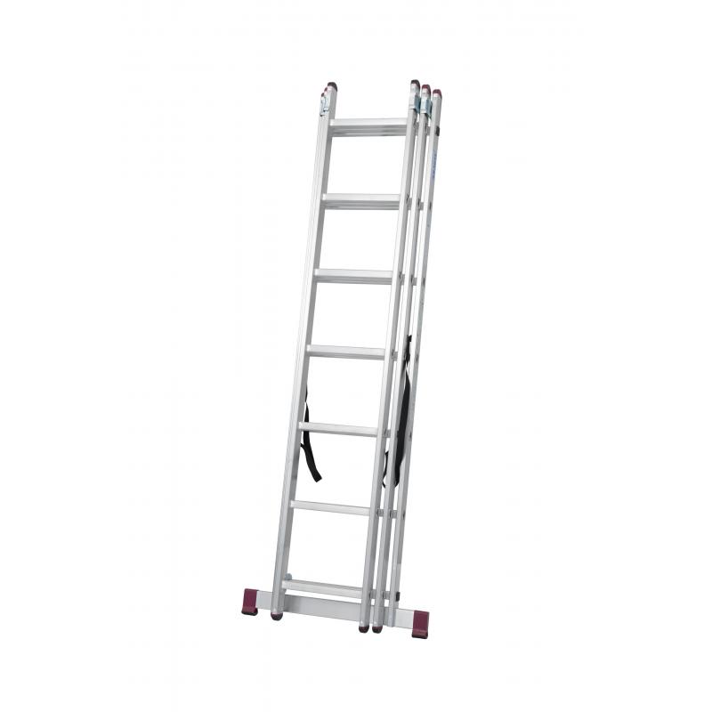 Vouwladder 3x7 treden 5,10m. *NIEUW*