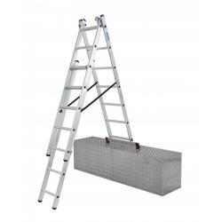 Vouwladder 3x7 treden MET trapfunctie 5,10m *NIEUW*