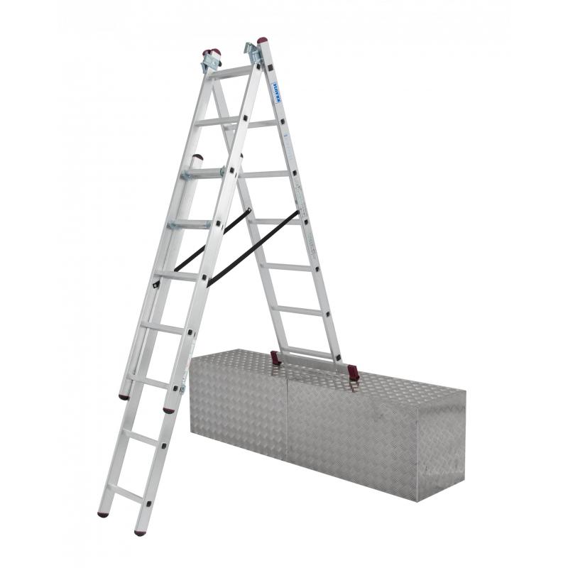 Vouwladder 3x7 treden MET trapfunctie 5,10m *NIEUW*