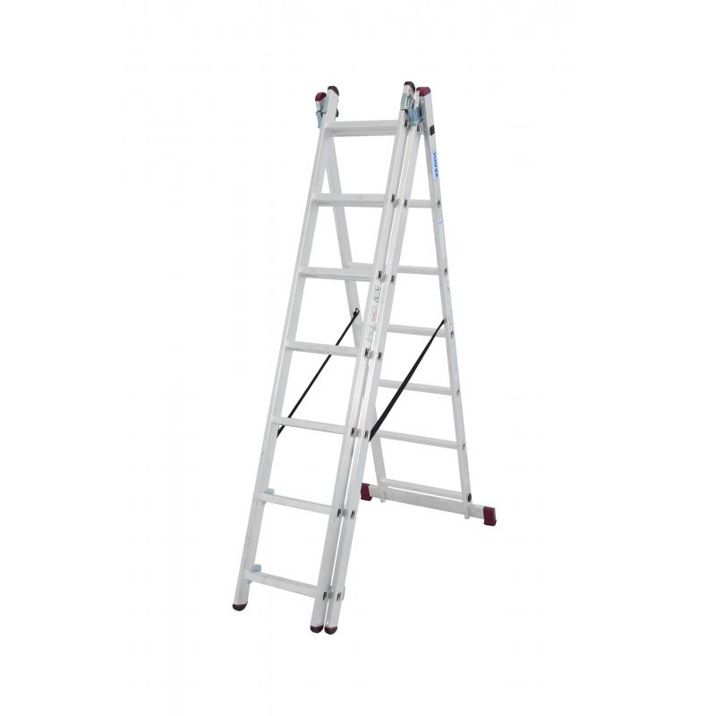 Vouwladder 3x7 treden MET trapfunctie 5,10m *NIEUW*