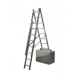 Vouwladder 3x8 treden MET trapfunctie 5,40m *NIEUW*