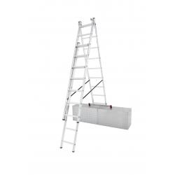 Vouwladder 3x9 treden MET trapfunctie 6,20m *NIEUW*