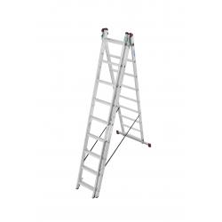 Vouwladder 3x9 treden MET trapfunctie 6,20m *NIEUW*