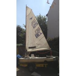 SPLASH zeilboot te koop incl. Strand- en baantrailer