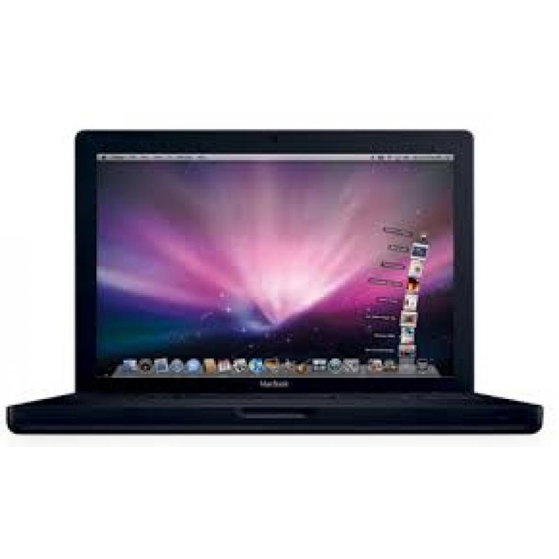 Te Koop 13 Inch Zwarte Macbook W872762SYA4 en de Stroomadapter.