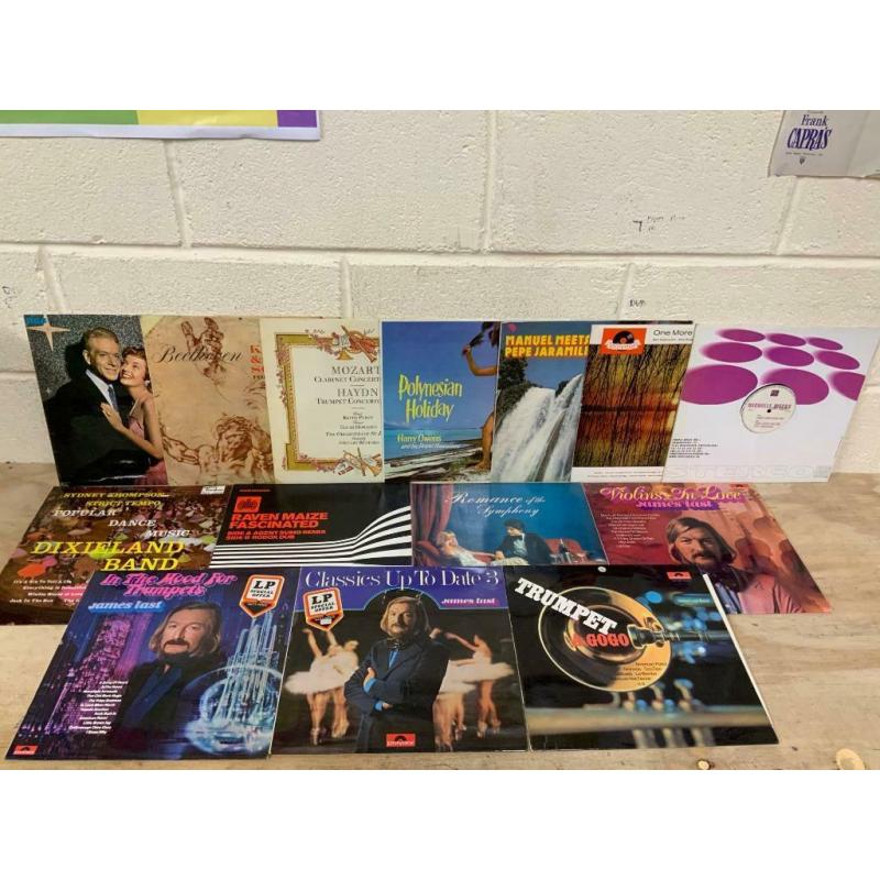 Pallets Vinyl Albums/Singles - Elvis, Como Mozart Abba Ets