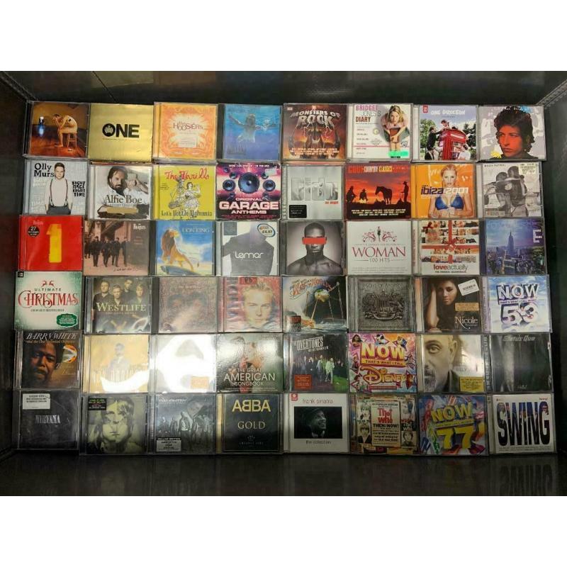 Pallets Cd&#039;s 4400-5000 stuks Albums Job Lot Rock Etc