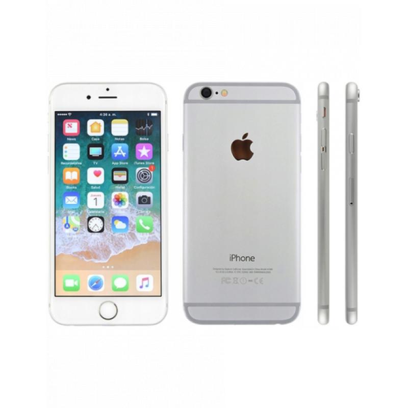 GSM Iphone 6 plus - 16 GB / zilver - batterij 100% - incl. hoes