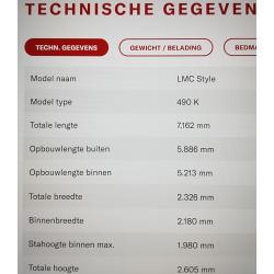 te koop caravan LMC style 490 k en voortent Vercovan