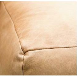 luxe bizon lederen lounge sofa cognac zacht aniline