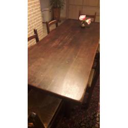 eiken tafel massief