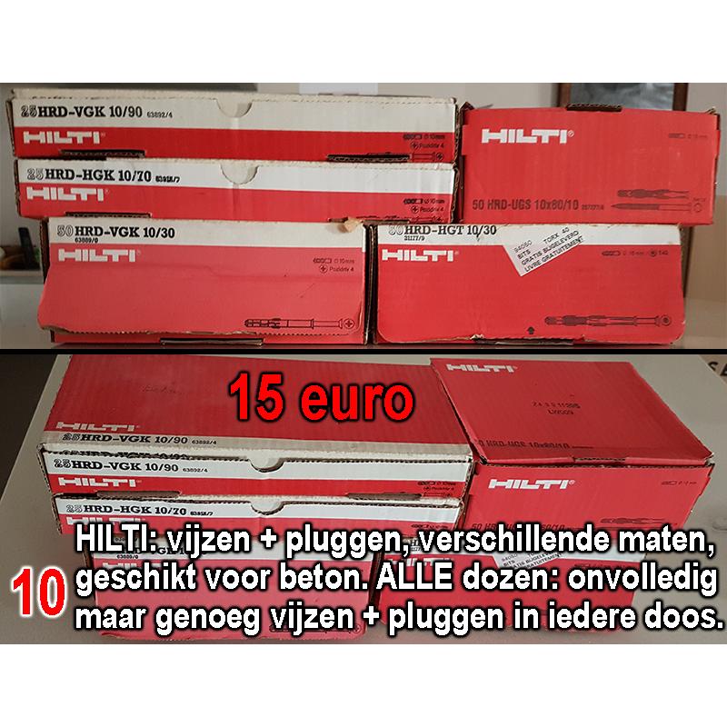 HILTI bouten en vijzen