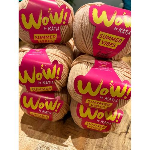 Katia Wow Summer Vibes kleur 86 lot 10 bollen Vleeskleurig