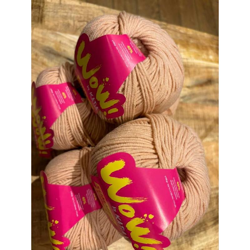 Katia Wow Summer Vibes kleur 86 lot 10 bollen Vleeskleurig