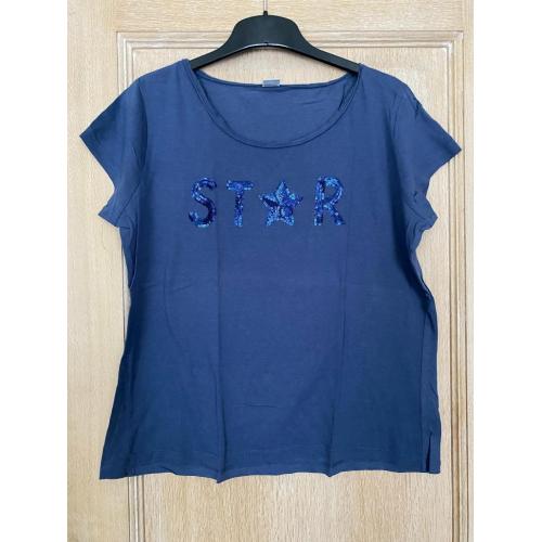 blauw t-shirt medium