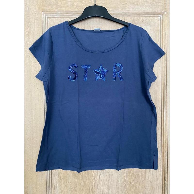 blauw t-shirt medium