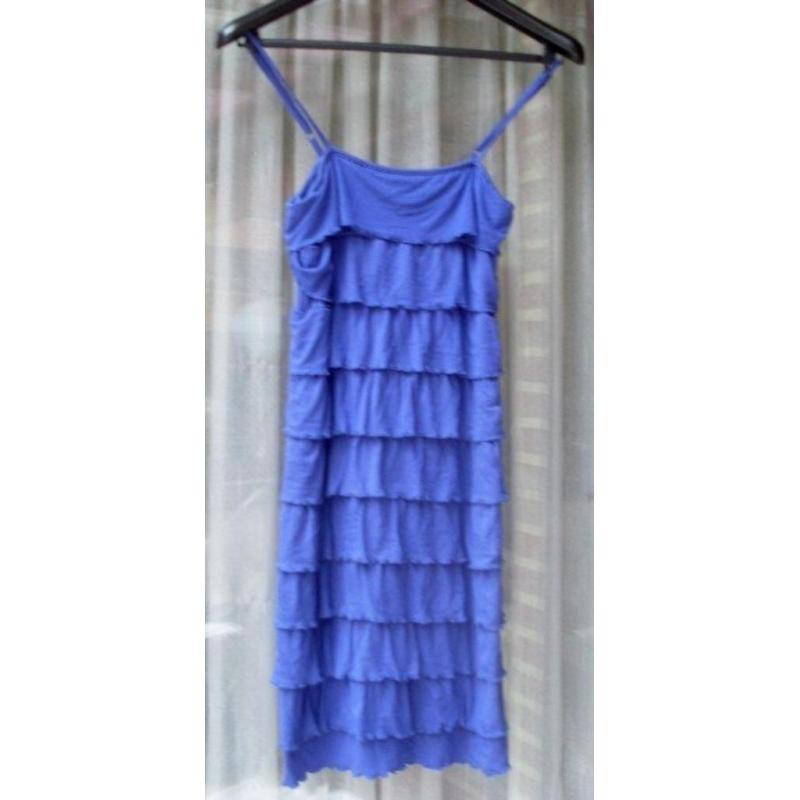 Blauwe jurk van Mila Star for girls maat 170-176