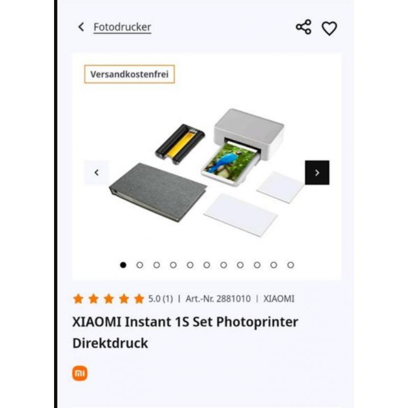 Printer Xiaomi Instant photo printer 1s Set