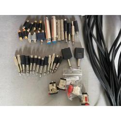 Case met meer dan 30 kabels  enz XLR,JACK,RCA,Speakon