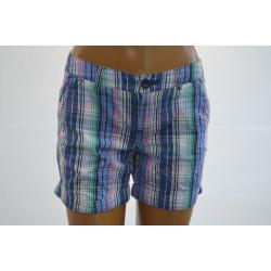 Clockhouse Geruite short blauw/grijs/groen/roze maat 38