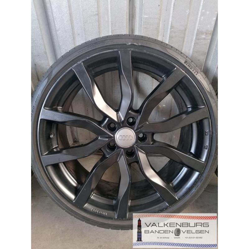 Audi 20 inch zwarte velgen 5x112 VAG VW Seat Skoda zomerband