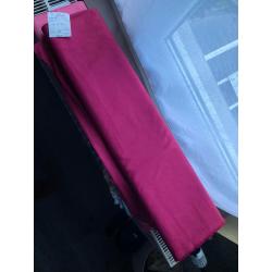 100% katoen stof fel roze textiel 5m55 x 1m50