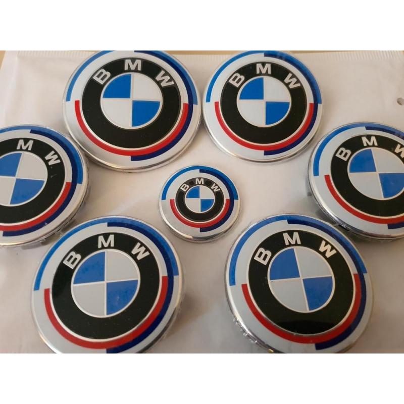 Bmw emblemen 50jaar set van 7 logo's G05 G01 f30 f15 g30 g20