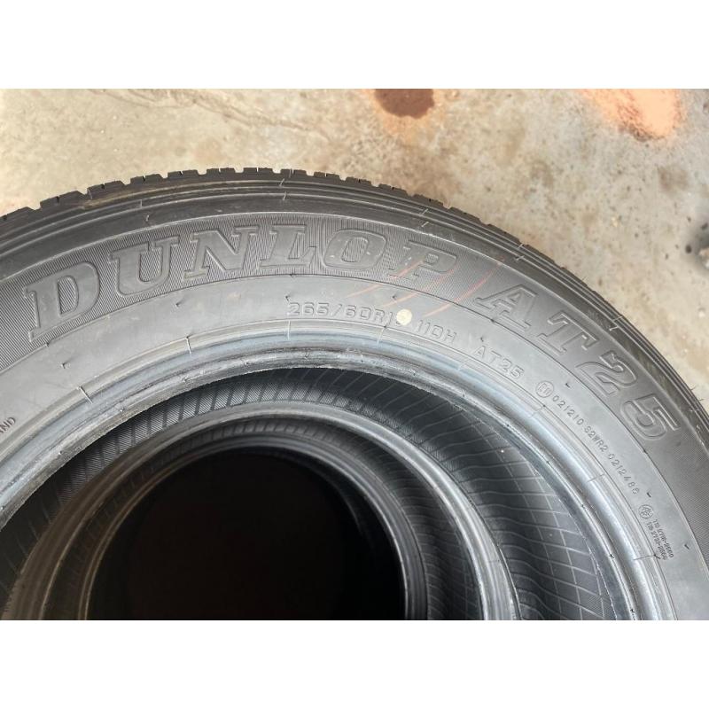 265/60r18 - 110H Dunlop  nieuwe banden