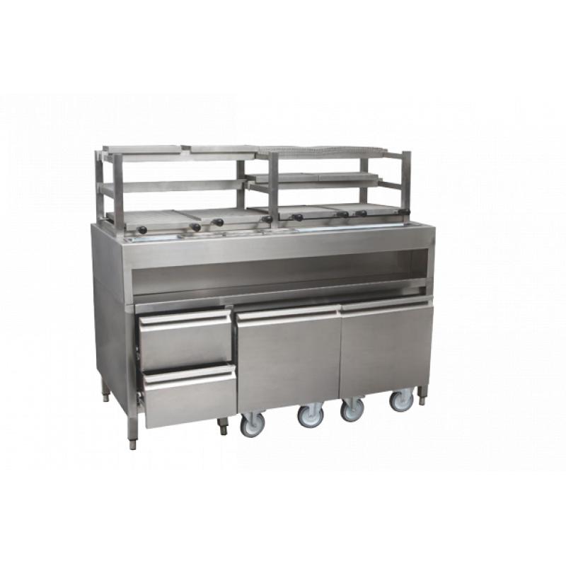 Barbecue/grill professionnel de type robata