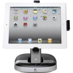 Apple iPAD 2 wit  wifi,16Gb, iOS 9.3.5 met Logitech houder/speaker voor iPad2