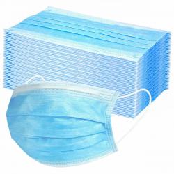 Mondkapjes / Mondmaskers / Facemask 50 stuks blauw, niet medisch