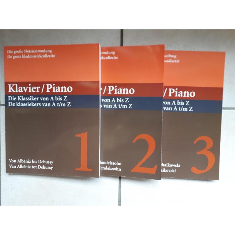 verschillende pianoboeken