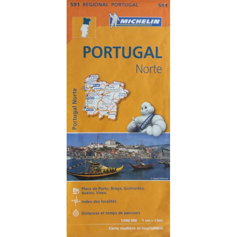 Michelin kaart nr 591 Noord Portugal