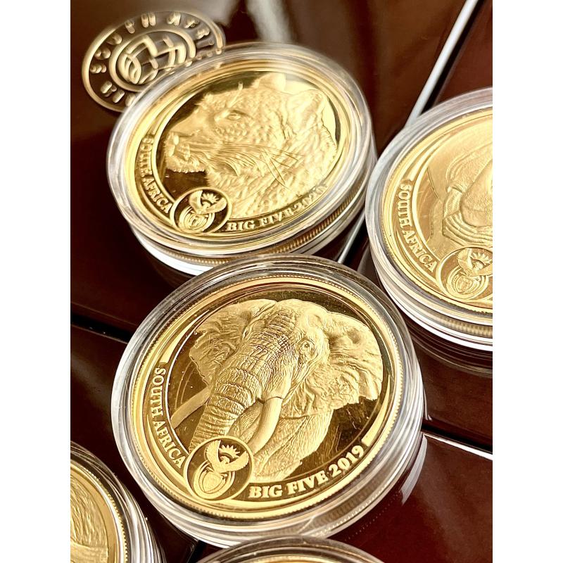 Gold Elephant "Big 5 Series" 1 troy ounce gouden munt ( WhatsApp : +31687210611 ) .