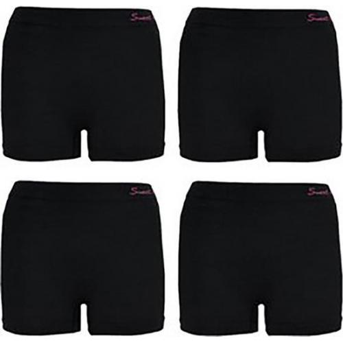 hoge boxershorts van SW/MB zwart one size 4-pack € 12,00