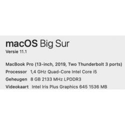 Macbook Pro 2019 Touchbar