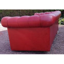 Chesterfield sofa,3 seats, Signed with pegasus
